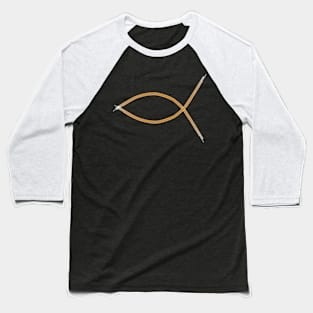 Ichthys fish Christianity Baseball T-Shirt